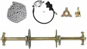 810mm Rear Axle Kit Shaft Assembly Sprocket Hub Rotor ATV Quad Bike Go kart