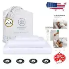 Cooling Egyptian Cotton Twin XL Bed Sheets - 400 Thread Count & Jacquard Pattern