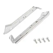 Chrome Left & Right Saddlebag Rail Support Brackets For Harley Touring 1985-2008