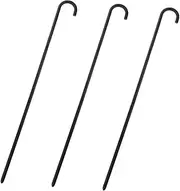 KOMBIUDA Costume Walking Stick Party Supply Set 3pcs Black Plastic Cane Prop for Halloween Event