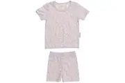 Woolbabe: Merino/Organic Cotton Summer Pyjamas - Mauve Manuka (1 Year)