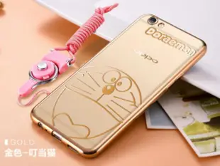 oppo R9s R9s Plus R9 R9 Plus❤手機殼電鍍卡通防摔軟殼❤（全包矽膠掛繩保護套）