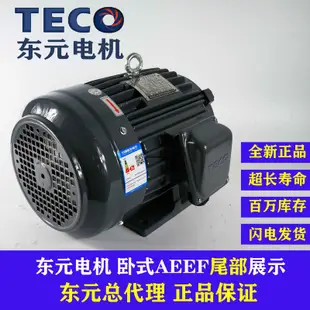 TECO東元電機2.2KW 3.7KW 5.5KW 7.5KW臥式AEEF TEGH制動刹車馬達