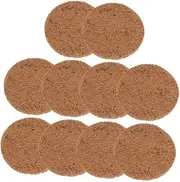 Kisangel 10Pcs Coconut Fiber Nesting Pads for Pigeons and Birds Soft Absorbent Bedding Mat for Chicken and Nesting Areas Durable Natural Fiber Substrate for Egg Laying