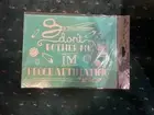 "Procraftinating" Chalk Couture Chalk Transfer Stencil Sz B RETIRED 8.5"x11"