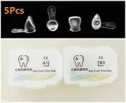 5Pcs Dental For Kids Anterior Crowns Deciduous Transparent Strip crown Form-Pedo