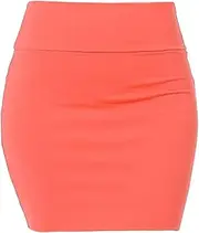 [Generic] Plus Size Mini Skirt Fashion Women Stretch Tight Sexy Skirt Solid High Waist Short Slim Mini Skirts Ruffle Skirt Women