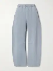 [Citizens of Humanity] Citizens of Humanity - Miro Cotton-jersey Barrel-leg Track Pants - Blue - small small Blue