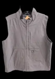 Fintech The Cornerstone Castlerock Vest Men's Medium Heavy Duty Grey Zip Coat