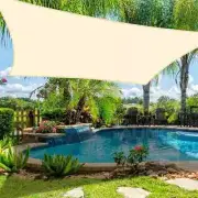 420D Waterproof Square Rectangular Shade Sail, Swimming Pool Awning,
