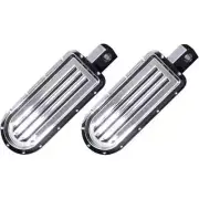 Covingtons Customs Chrome Dimpled Billet Footpegs Foot Peg Harley Male Mount PR