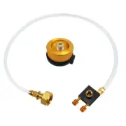 Camping Gas Stove Propane Refill Adapter Gas Flat Cylinder Tank Coupler Adaptor