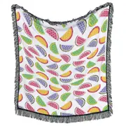 Multicolored Watermelon Slices Throws
