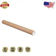Economical Mailing Tubes, 2"x12", 50-Pack Kraft - Ideal for Shipping & Storage