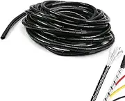 3/8" Spiral Cable Wrap - Wrapping Range:6mm-60mm- Spiral Wire Wrap Cord Covers Bundle Sleeve Hose for Computer Electrical Wire Organizer