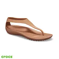 在飛比找Yahoo奇摩購物中心優惠-Crocs 卡駱馳 (女鞋) 瑟琳娜女士素面人字涼鞋 205