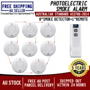 8 ANKA Wireless Interconnected Photoelectric Smoke Alarm Detector & Remote