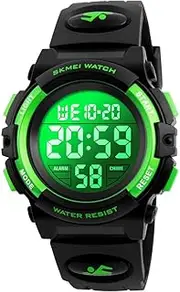 [FIZILI] Boys Watch Digital Sports Waterproof Electronic Childrens Kids Watches Alarm Clock 12/24 H Stopwatch Calendar Boy Girl Wristwatch