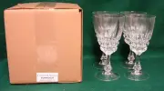 Cristal D'Arques POMPADOUR Water Goblets SET OF FOUR Mint in BOX More Avail