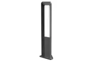 HATHOR Garden Bollard Light 13W Rectangular Dark Grey 3000K IP54 H500mm 242.19LM