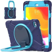 StylePro Tough Kids Case for iPad 10th and 11th generation, Shockproof Cover With Rotating Stand, 10.9", Blue