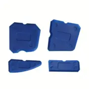 4Pcs Silicone Glass Cement Scraper Sealant Grout Remover Tool Home Finishing Cau