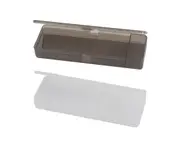 2 Pcs Plastic double-deck Pencil Case Stationery Case for Pencils, Pens, Drill Bits,Office Supplies