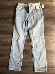 Boys Size 12 Slim Adjustable Straight Blue Jeans - Wonder Nation - NWT