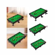 Billiards Game Travel Nursery Play Toy Portable Table Mini Tabletop Pool Set