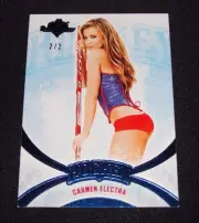 2014 Benchwarmer CARMEN ELECTRA Hockey #1 Blue Foil Variant/2 PLAYBOY Baywatch