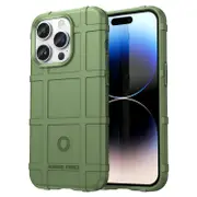 For iPhone 15 Pro Max Case, TPU Shielding Cover, Green