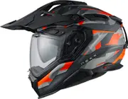 Nexx X.WED3 Trail Mania, adventure helmet , color: Matt Black/Grey/Orange , size: M