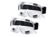 2X Clear Protective Eye Glasses Safety Windproof Lab Goggles Eyewear
