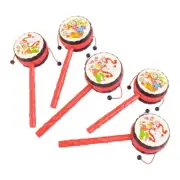 Monkey Drum Rattle Drum Toy Handbell Fine Motor Skill Drum Toy Preschooler Gift