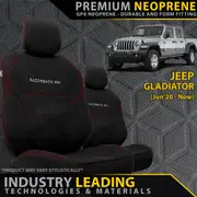 Jeep Gladiator JT - GP6 Premium Neoprene 2x Front Row Seat Covers (Made to Order)