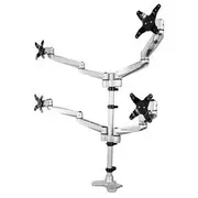 StarTech Quad Monitor Desk Mount Arm, Premium Articulating VESA 4x 27" - ARMQUADPS