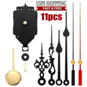 Quartz Wall Clock Pendulum Swing Movement Mechanism DIY Kit Chime Repair Part US