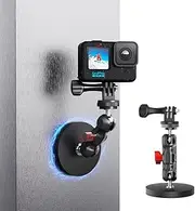 SKEZN Magnetic Camera Mount with 2 Ball Joints, Compatible with GoPro Hero 13/12/11/10/9/8 Black, DJI Osmo Action 5 Pro/4/3, AKASO and More
