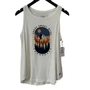 League Womens TriFlex Trapeze Tank Ivory Great Smoky Mountains 1934 Womens M