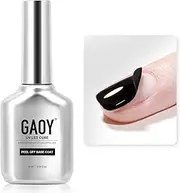 GAOY Peel Off Gel Base Coat for Gel Nail Polish, 16ml Peelable Clear Foundation for Use with UV LED Nail Lamp