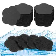 120 Count Compressed Facial Sponges Flower Pads, Black