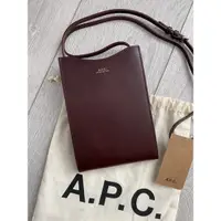 在飛比找蝦皮購物優惠-全新 A.P.C. Jamie leather cross-