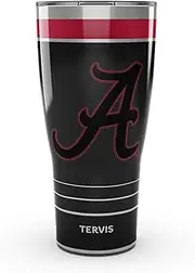 Tervis Traveler Alabama Crimson Tide - Night Game Triple Walled Insulated Tumbler Travel Cup Keeps Drinks Cold & Hot, 30oz, Stainless Steel