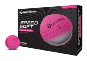 TAYLORMADE SPEEDSOFT 4 DOZEN GOLF BALLS - HI-VIS PINK - NEW 2025 - VALUE PLUS!