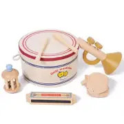 Neutral Color Percussion Set Natural Wooden Percussion Instruments Suitable5657