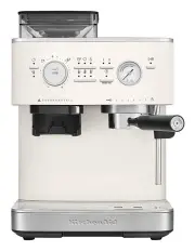 [KitchenAid] Semi Automatic Espresso Machine with Burr Grinder in Porcelain White 5KES6551APL