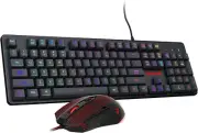 Gaming Keyboard and Mouse, RGB Gaming Keyboard and 3200 DPI Mouse Combo with 26-