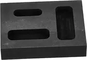EPIGEIST 3Hole Graphite Ingot Mold for Melting Silver Durable Casting Tool Metal Casting Mould for Non Ferrous Metals High Performance Graphite Mould for Efficient Smelting