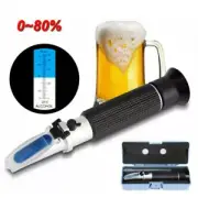 Alcohol Refractometer Alcoholometer Alcohol Spirit Tester Meter Hydrometer 0〜80％