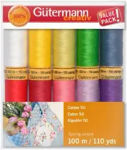Gutermann Cotton 50 Thread Set - 10 Spools-Spring
